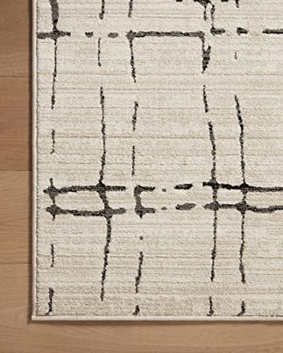 Image of Loloi Darby Collection DAR-06 Sand /Dk. Grey 7'-10 inch x 10' Area Rug