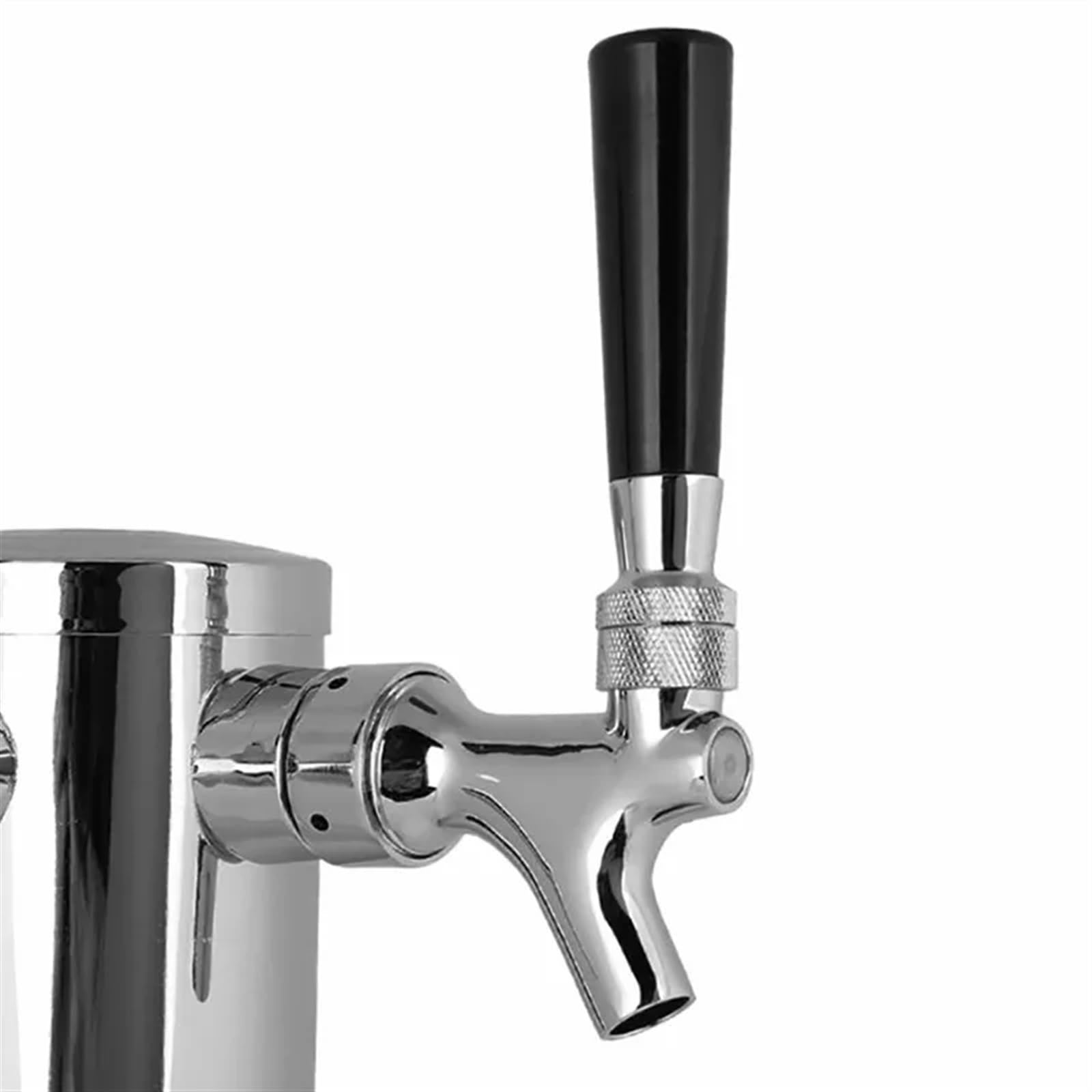 Tirador De Cerveza para Casa Columna de Cerveza de Metal de Acero Inoxidable de un Solo Cabezal, Doble Cabezal y Tres Cabezales con Grifo de Cerveza en la Torre(Double Head)