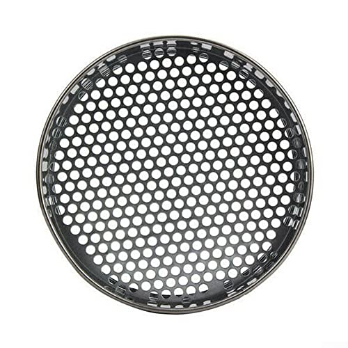 HpLive Tamiz de metal para jardín, agujero redondo de 7 mm, bandeja para tamizar tierra y piedras, grava, compost y arena, herramienta de jardinería