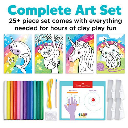 Image of Faber Castell Do Art Coloring with Clay Unicorn & Friends - Clay Set for Kids - Arts and Crafts for Kids