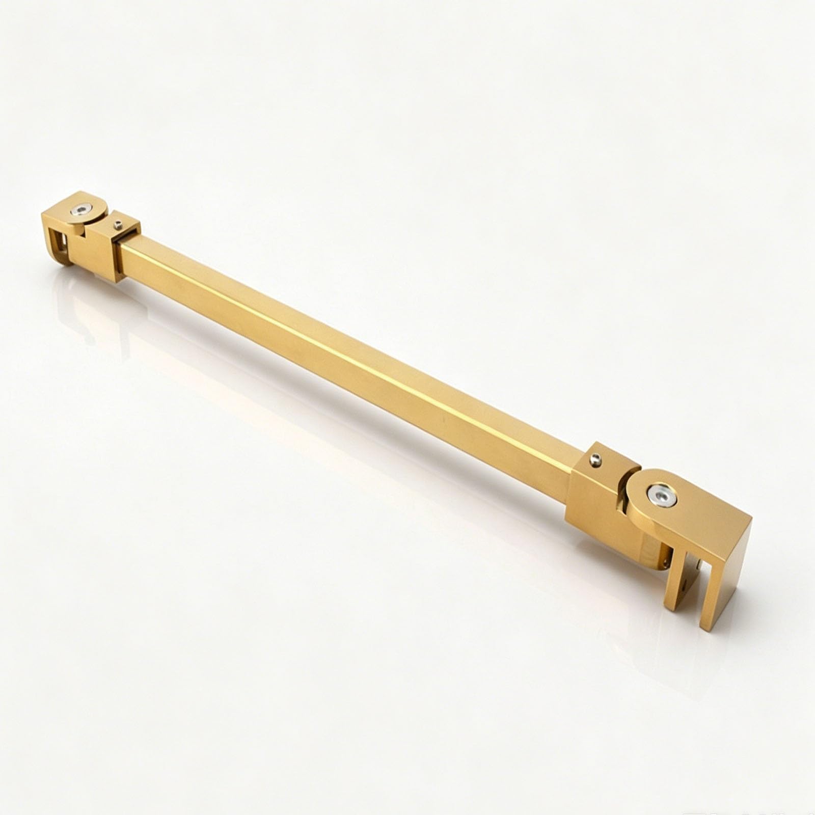 Yllffll Gold Adjustable Shower Screen Support Bar, Reinforced 20 35 40 55 Inch Shower Door Stabilizing Arm For Compact Showers, Fixed Glass Support Bracket(,47.2In/120Cm)
