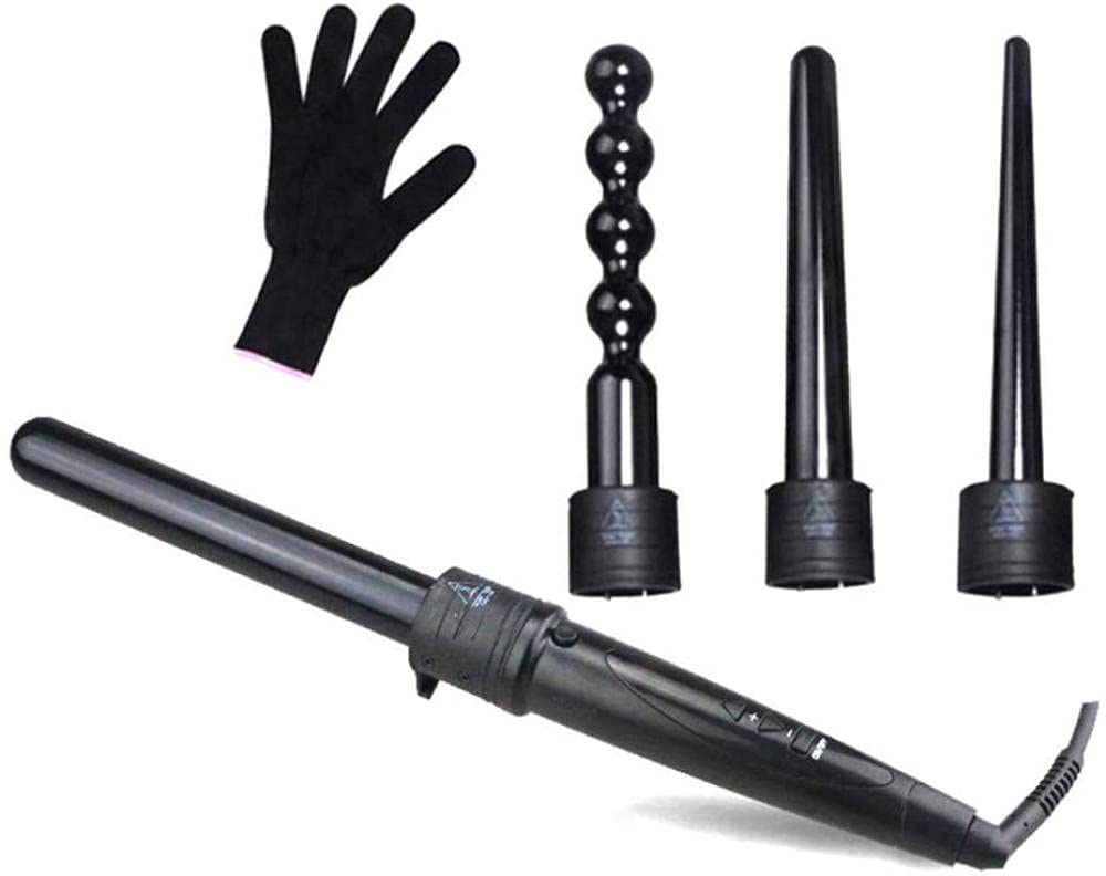 Curly Railing 4 in 1 Curling Strip Adjustable Temperature Curling Iron Wave Iron Ceramic Coating Curling Wall for