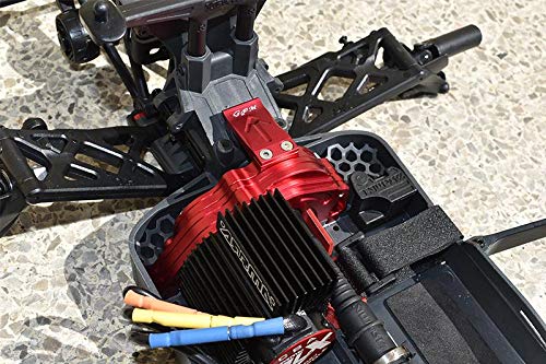 GPM for Arrma 1:10 KRATON 4S BLX/SENTON 3S BLX Upgrade Parts Aluminum Rear Gear Protection Motor Mount - 10Pc Set Orange
