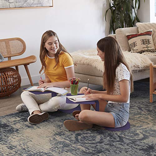 Image of ECR4Kids The Surf Portable Lap Desk, Flexible Seating, Eggplant