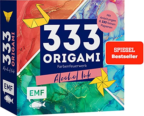 333 Origami – Farbenfeuerwerk: Alcohol Ink: Das Original: Mit Anleitungen und 333 feinen Papieren