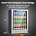 Phiestina Beverage Refrigerator 175 Cans Under Counter Beer Cooler 24 inch Quiet Built-in or Freestanding Beverage Fridge Glass Door Auto Defrost 5 Removable Shelves for Home Bar Office
