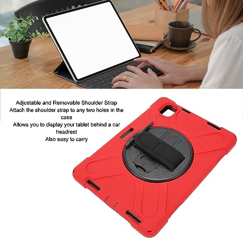 Funda resistente para tableta con soporte y correa anticaídas color negro 2