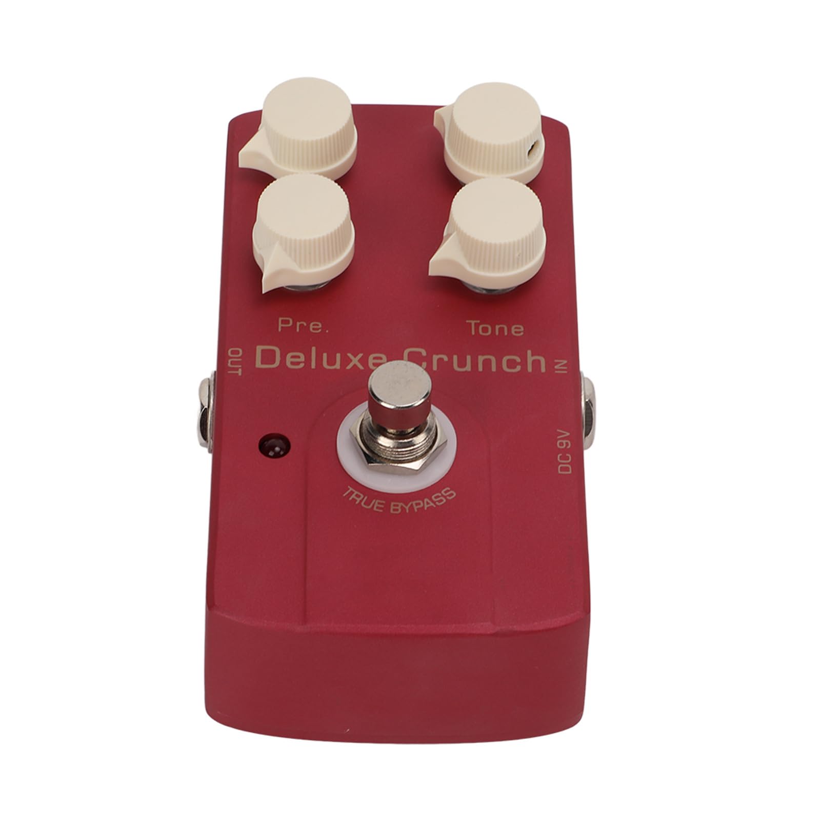 Pedał Efektów do Gitary Elektrycznej Akcesoria Gitarowe Distortion Pojedynczy Pedał Efektów 9mA Metal Red