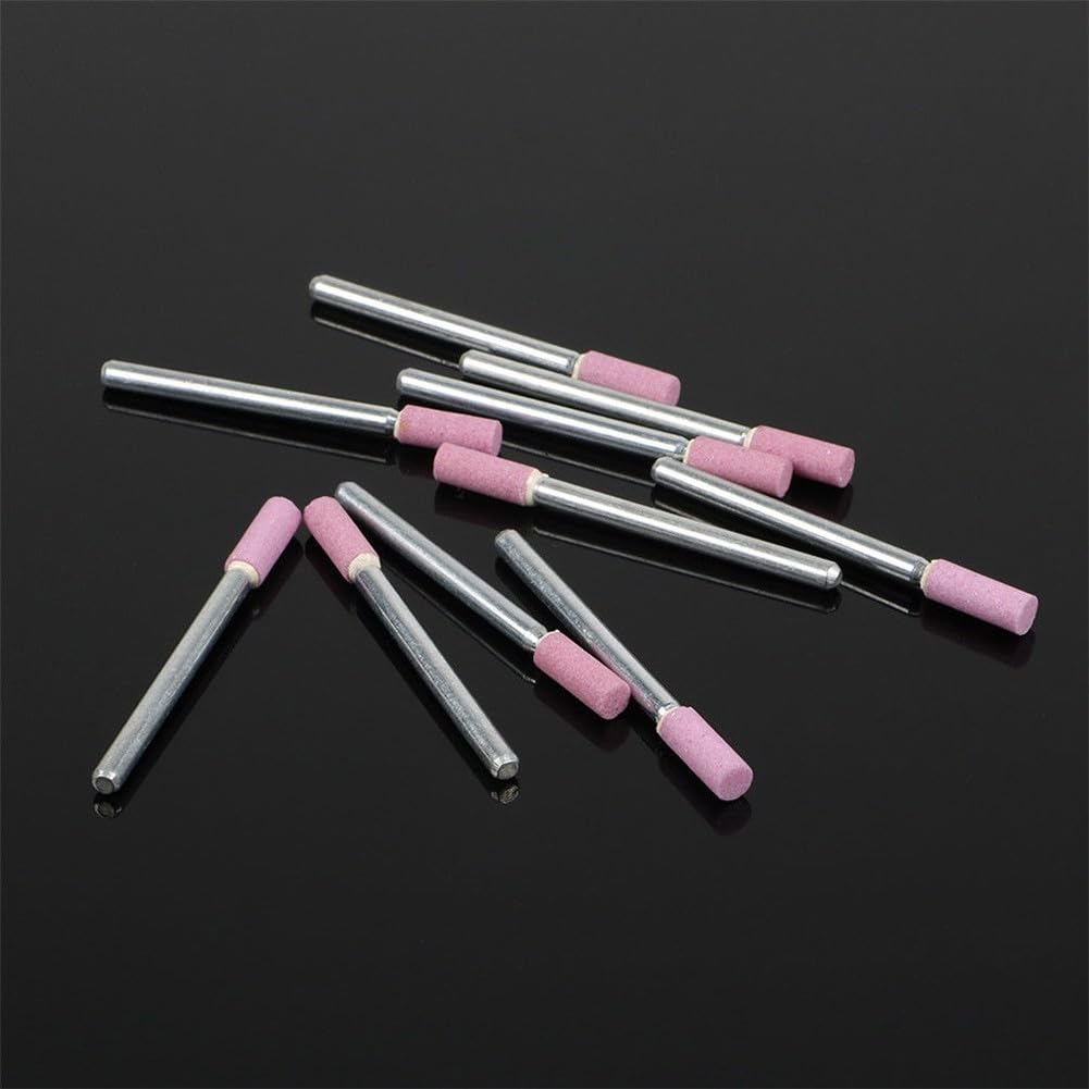 Kit di accessori per smerigliatrice rotante con 10 strumenti per lucidare e rettificare pietre in ceramica per metallo e finitura bordi