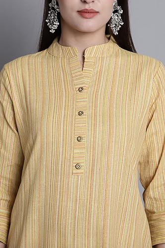 Image of Merira Women's Cotton Solid Regular Dress Shirt