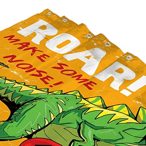 Rideau de douche imperméable dinosaure lavable textile anti-moisissure