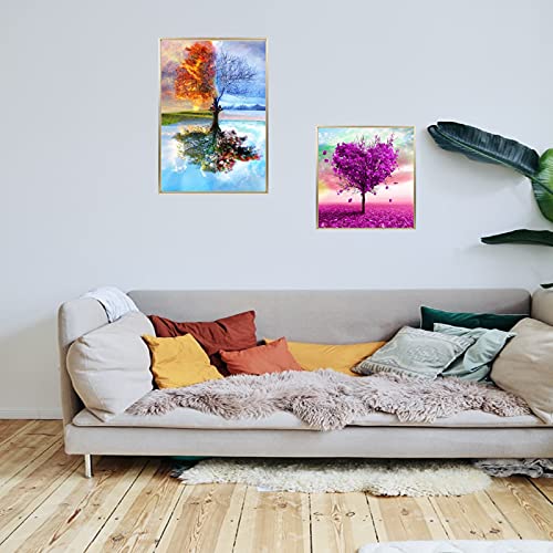 YFWUQI 2 Pezzi Diamond Painting Kit Completo, 5D