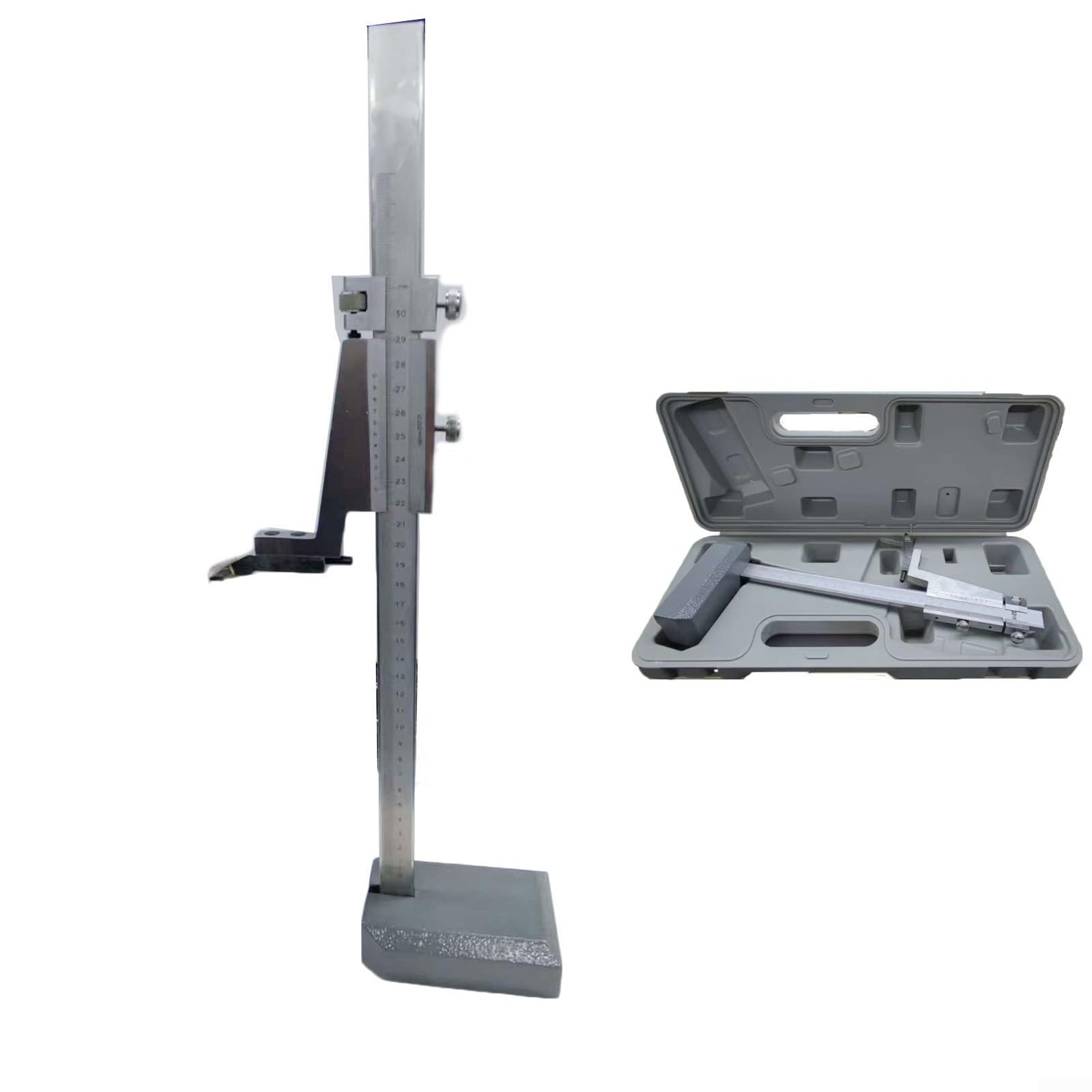 Corsoio Calibro di Altezza Calibro Righello Strumento di Misura di Precisione Scriber Lavorazione Dei Metalli Marcatura Verticale In Acciaio Inox 0-300mm (0-200mm)