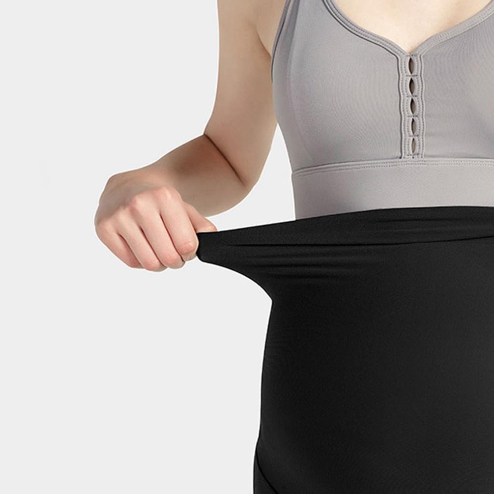 2 PCS Stretch Legging Grossesse Maternité,Confortablement Taille Haute Pantalon de maternité Sports et Loisirs Confortable Legging Vêtements Grossesse Opaque