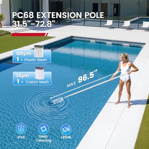 Image of PC68 Pool Vacuum, Upgraded 26.5 GPM Beast-Level Suction