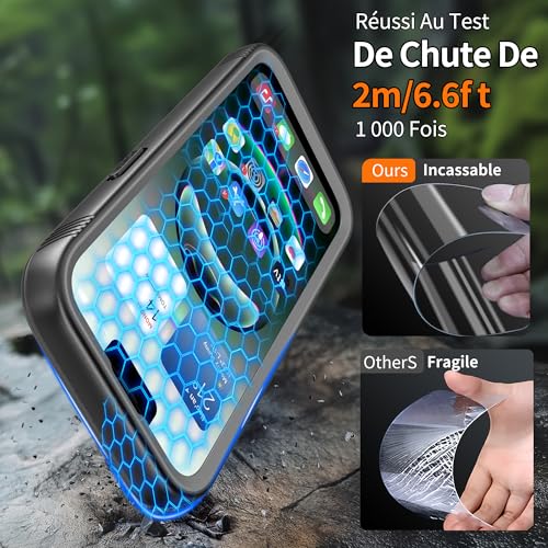 Coque iPhone 7 incassable double chantier contre chutes et eau
