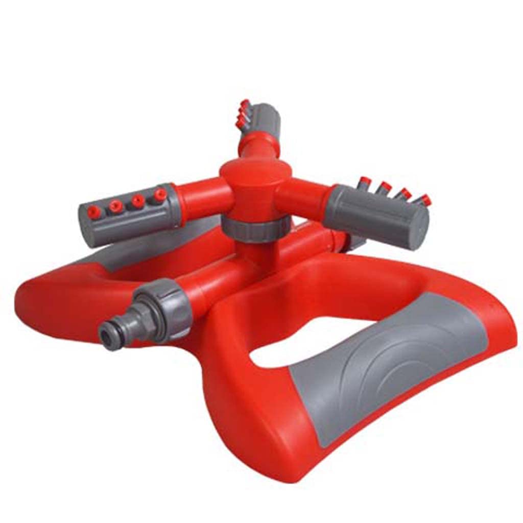 WZX Irrigatore da Giardino Automatico, irrigatore per Prato con Base in Pt, Rotazione Automatica 0-360 Gradi 2 in 1 (Getto, Doccia) per irrigazione di Piante da Prato, Fiori, Verdure, ECC.