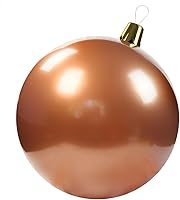 Vista 49 de Adornos inflables de Navidad – Bolas de Navidad de gran tamaño de 8", 17", 27" para patio exterior, césped, árbol - Decoración navideña para Rosa