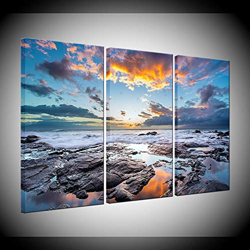Impression sur toile paysage marin grand format avec cadre mural