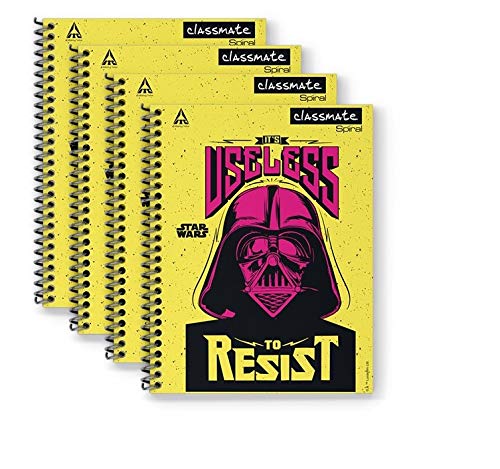 Classmate Spiral Notebook Single Line Spiral Binding 240mm X 180mm 