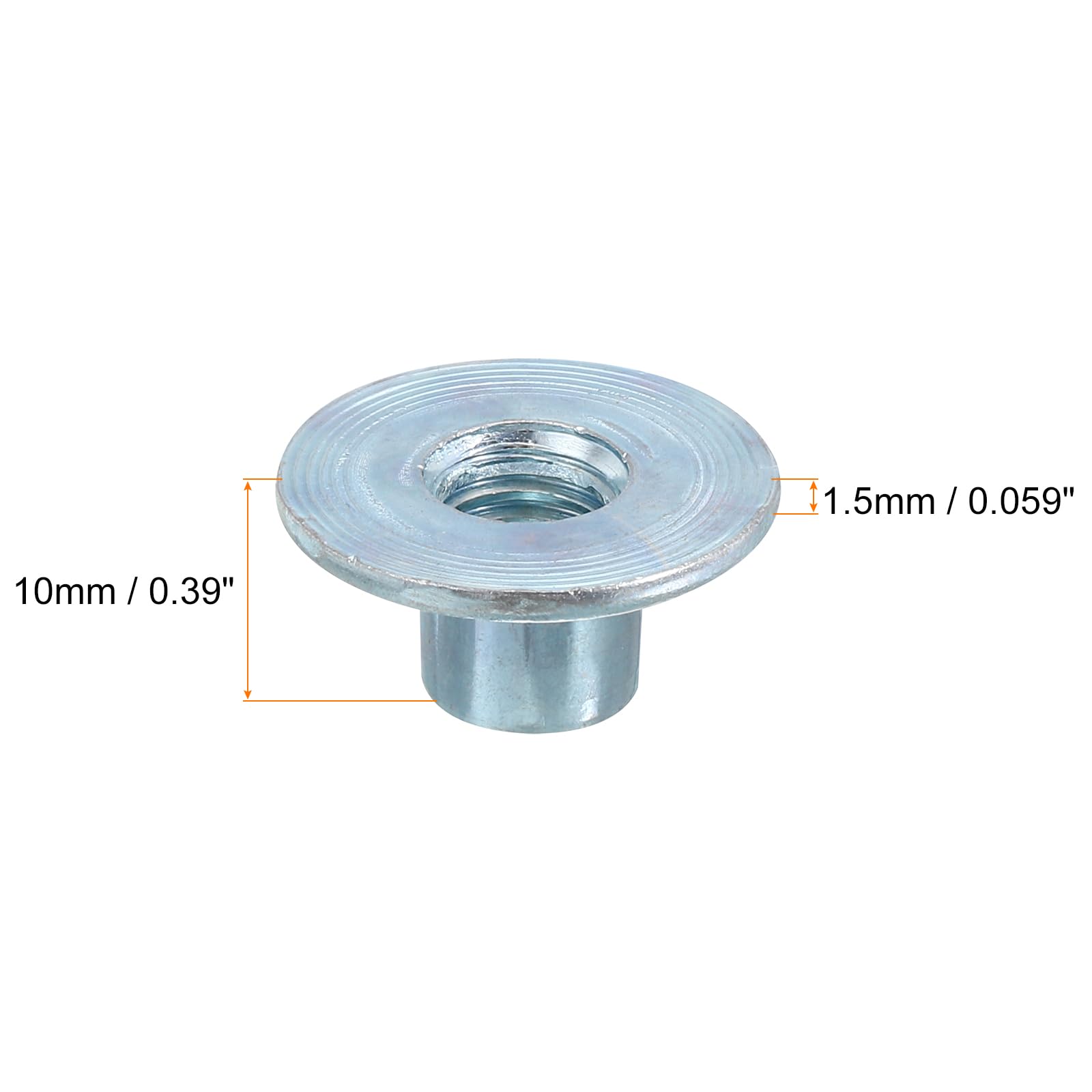 M8 Carbon Steel Tee Nuts - 24 Pack -3