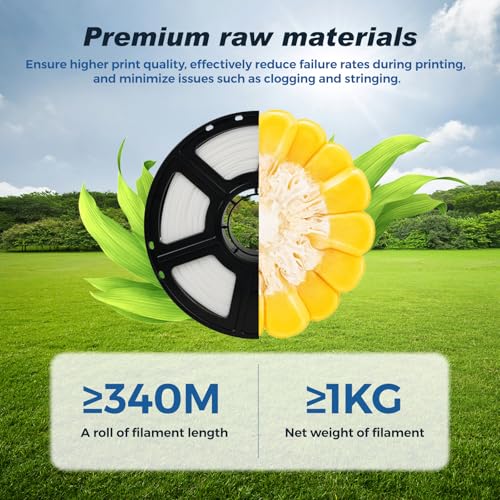 Image of FLASHFORGE Rapid PLA Filament 1.75mm White, Max 500mm /s High Speed Printing, 3D Printer Filament 1kg (2.2lbs) Spool, Dimensional Accuracy + /- 0.02mm, Enjoy Exceptional Print Quality