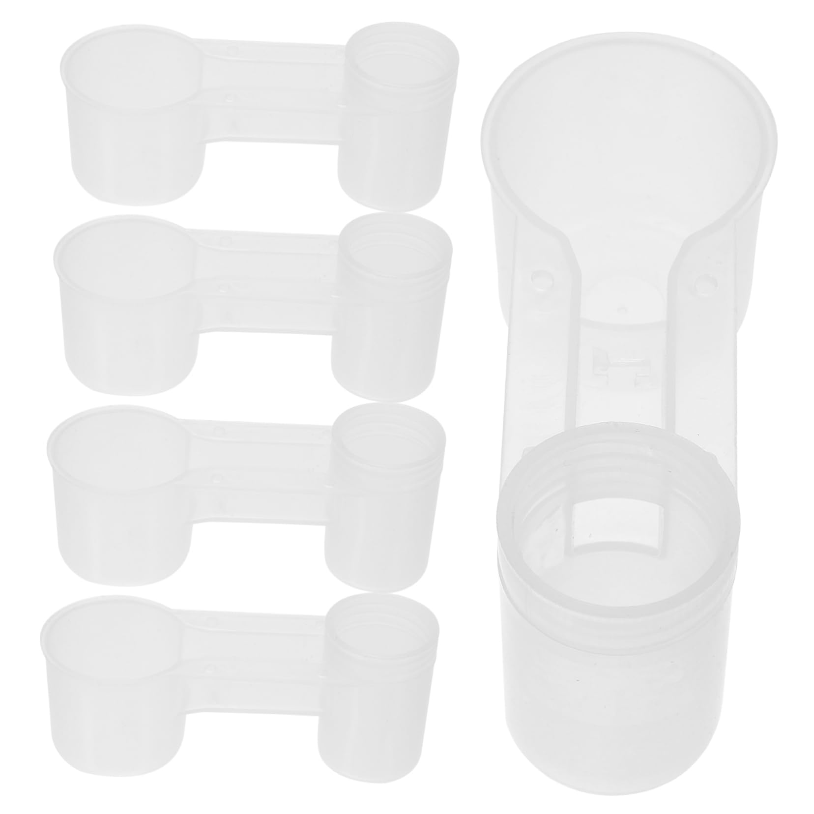 Distributore D'acqua per Piccioni Doppia Porta, Abbeveratoio Automatico in Plastica Bianco da 10 Pezzi, per Uccelli in Negozio e Casa