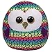 Ty - Squish a Boos - Coussin Peluche Enfant Owen le hibou 20cm, TY39291