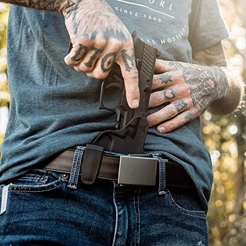 Blade-Tech Ultimate Edc Carry Belt - Concealed Carry - For Men/Women - Ratcheting Slide Gun Belt - Tactical - High Strength Polymer Core - Nylon/Black Leather Holsters #TOP4