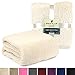 PAVILIA Sherpa Throw Blanket for Couch Sofa, Cream Beige Fluffy Warm Plush Blanket for Bed, Cozy Super Soft Lightweight Throw, Fuzzy Decorative Blanket, All Season Home, 50x60