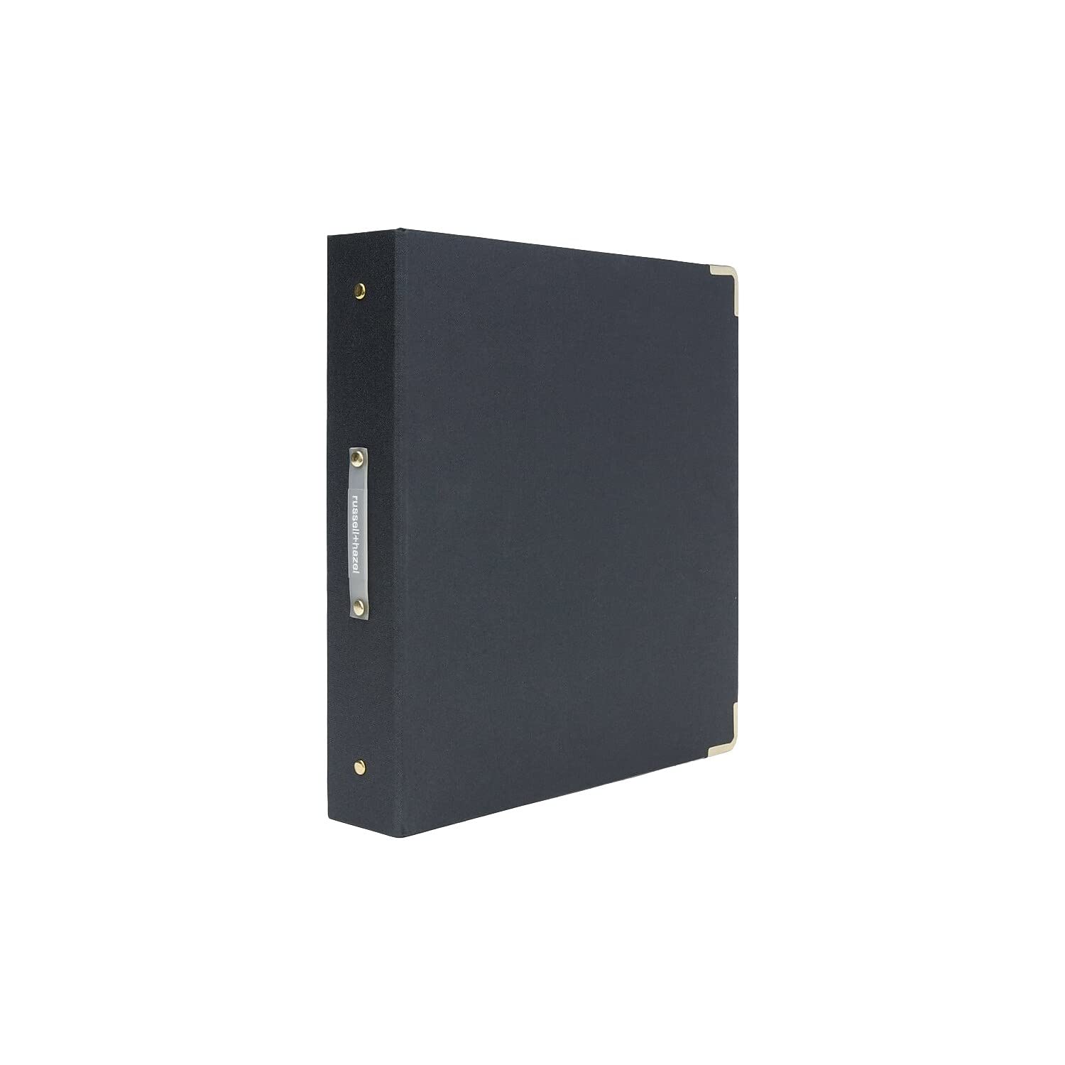 russell+hazel Signature Bookcloth 3-Ring Binder (Onyx)