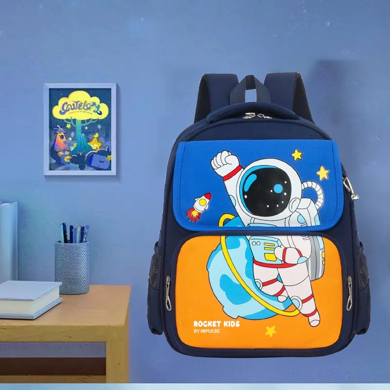 Image of Impulse Astronaut I 25L Unisex Stylish &Trendy Water Resistant printed Bag, College travel Backpack, School Bag for boys & girls