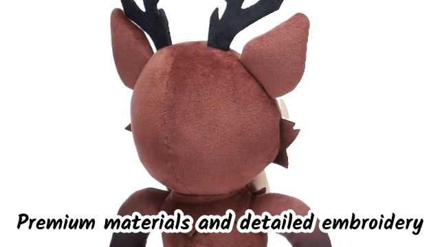 Peluche Ciervo De 35 Cm – 99 Noches En El Bosque, Felpa Suave Con Ojos Saltones, Coleccionable Y Decorativo Para Niños Y Fans Del Juego