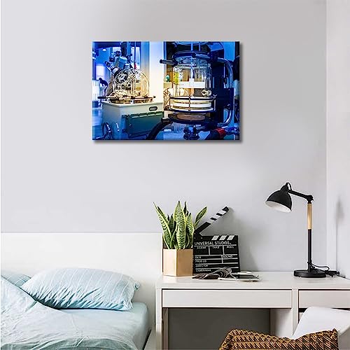 Image of TUMOVO 1 Pieces Medical Poster Canvas Wall Art Clinical Laboratory Artwork Bathroom Decor Wall Art Medical Examination Print on Canvas Stretched and Framed Ready to Hang (12 inch Wx18 H)