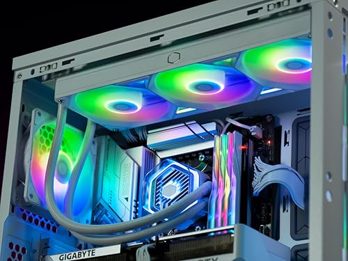Image of Cooler Master SickleFlow Edge 360 White Single-Frame aRGB PC Case|Liquid Cooler Fan, 360mm, Single Modular Cable, PWM 2,050 RPM, Air Balance Blades, Loop Dynamic Bearing, Radiant aRGB Lighting