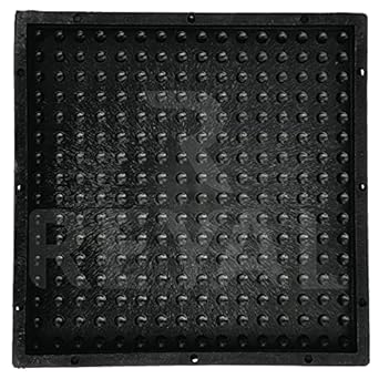 Reyal Mould and Concrete Spacers Reyal Black PVC Rubber Chequered Mould MINDI Design (Size : 12