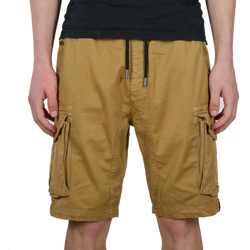 Alpha Industries Cotton Twill Jogger Men's Shorts Khaki