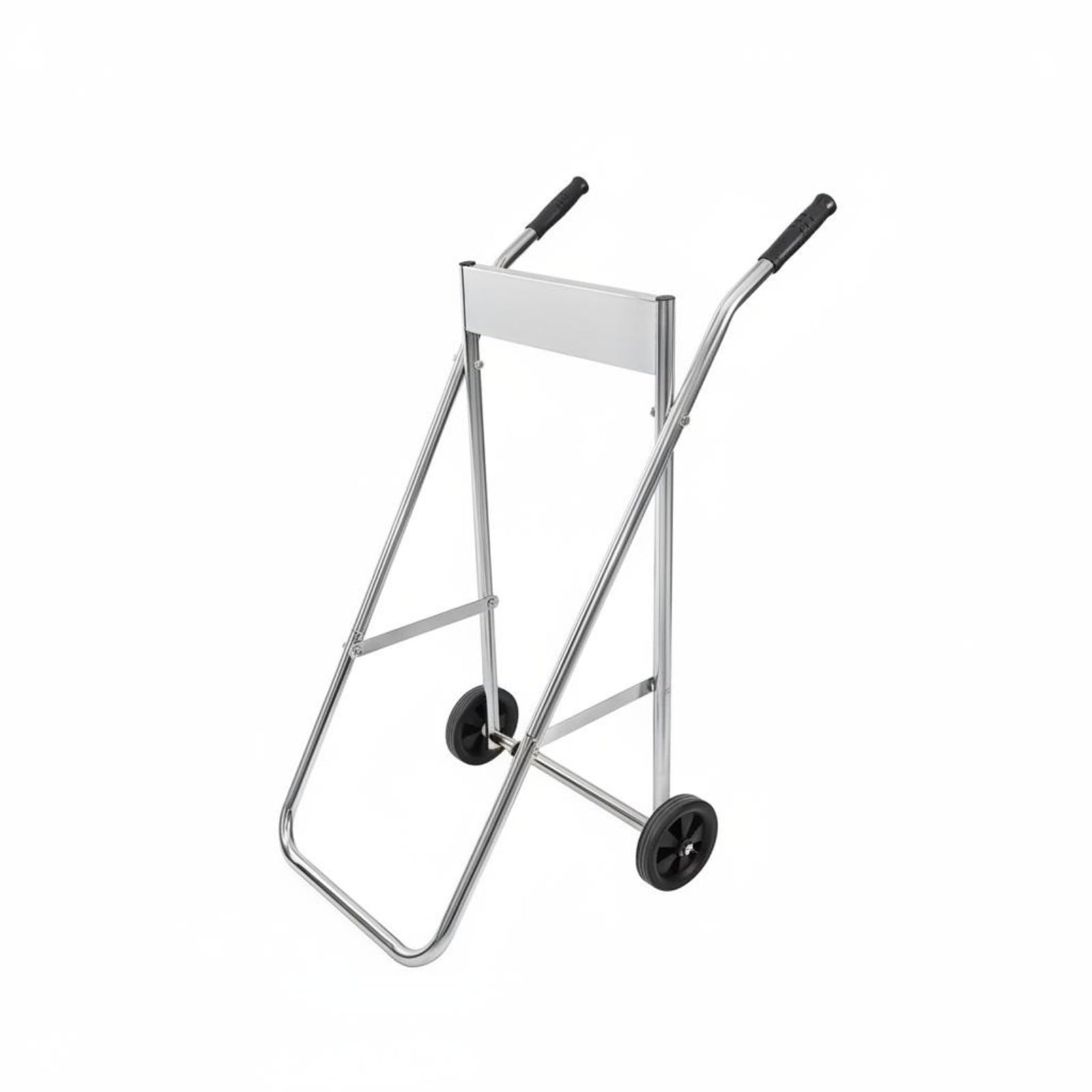 Gralara Carrello Porta Motore Fuoribordo Acciaio Inossidabile Supporto di Stoccaggio con Ruote Attrezzatura Nautica per Rimessaggio Barca, Approdo Turistico