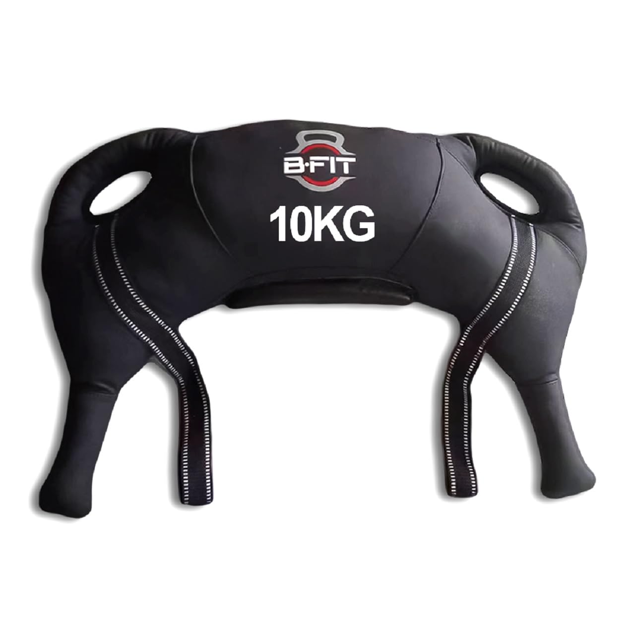 B Fit Upgraded Bulgarian Bag 5-25 Kg for Fitness Gym Training, Cross fit, Wrestling, Judo, Grappling, MMA, Full Body Workout. (10 Kg)