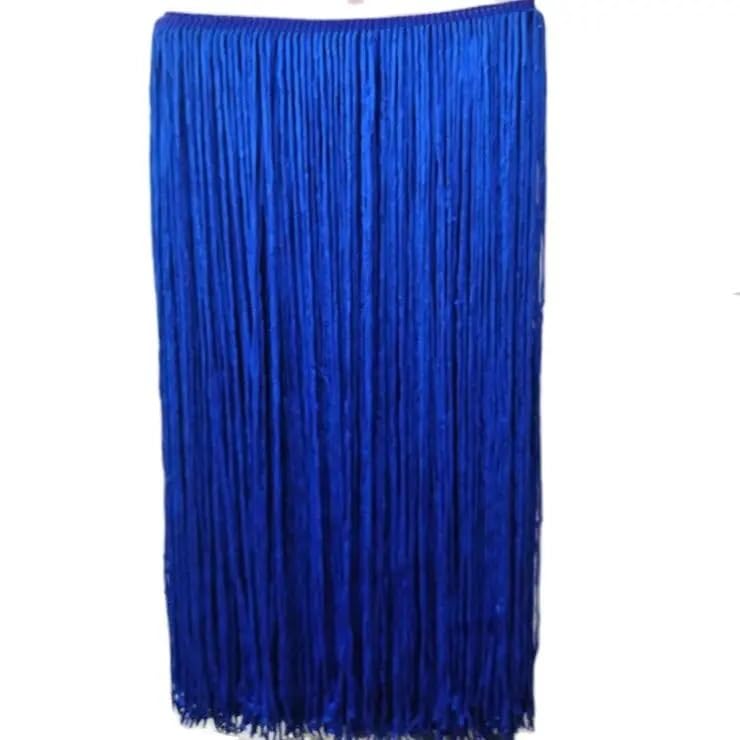 Flecos,Pasamaneria Lote de 2 Metros de 100 cm de Largo con Flecos de Encaje y borlas for Bricolaje, Accesorios for Cortinas, Vestidos Latinos, escenarios y Ropa(Beige)