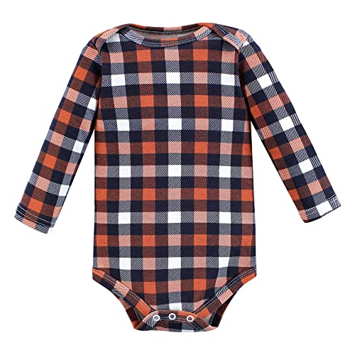 Image of Hudson Baby baby-boys Cotton Long-sleeve Bodysuits 5-pack