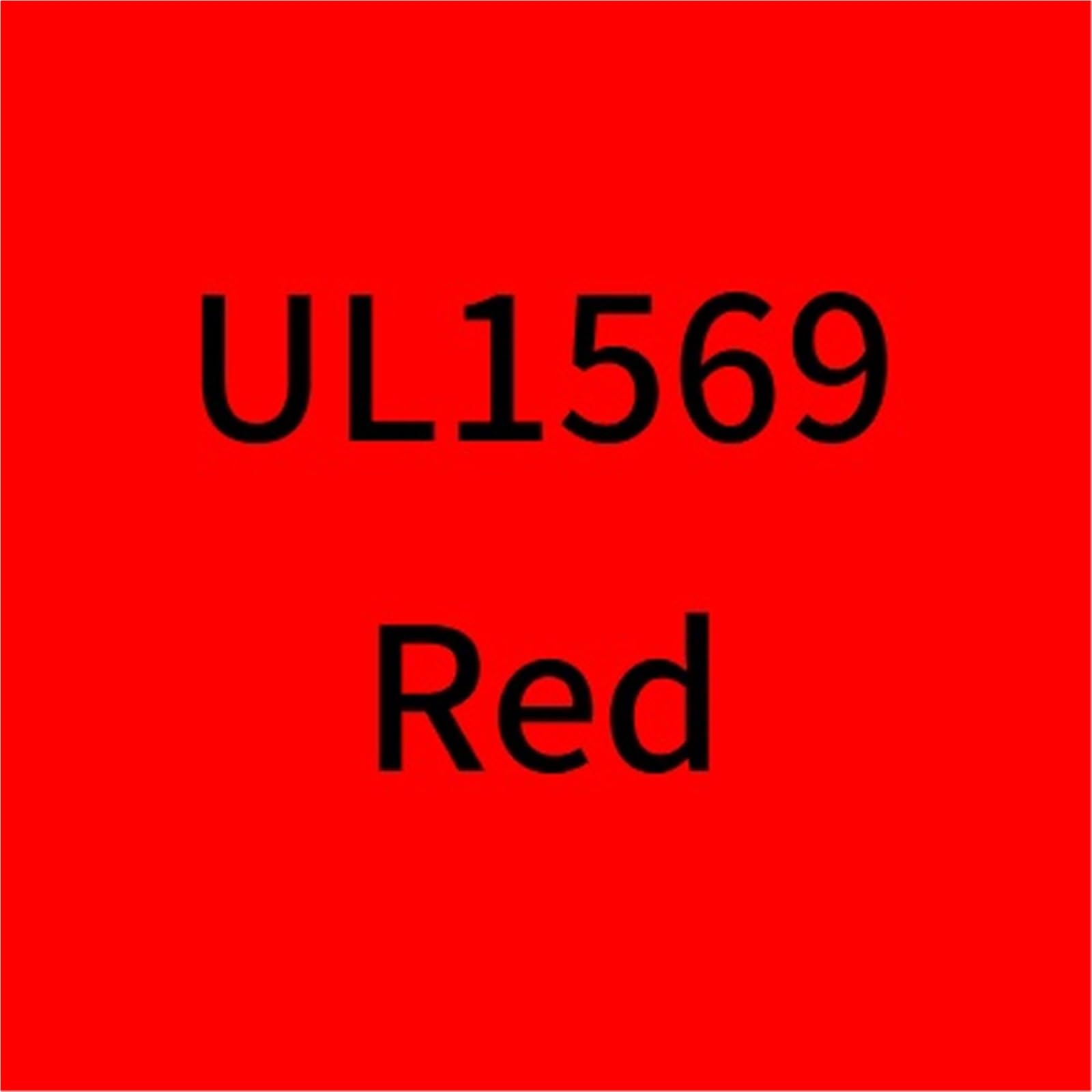 Cable de PVC 5M-20M UL1569 18-30AWG Cobre estañado; Cable ecológico for cableado electrónico LED y Bricolaje(Red,20m,20AWG)