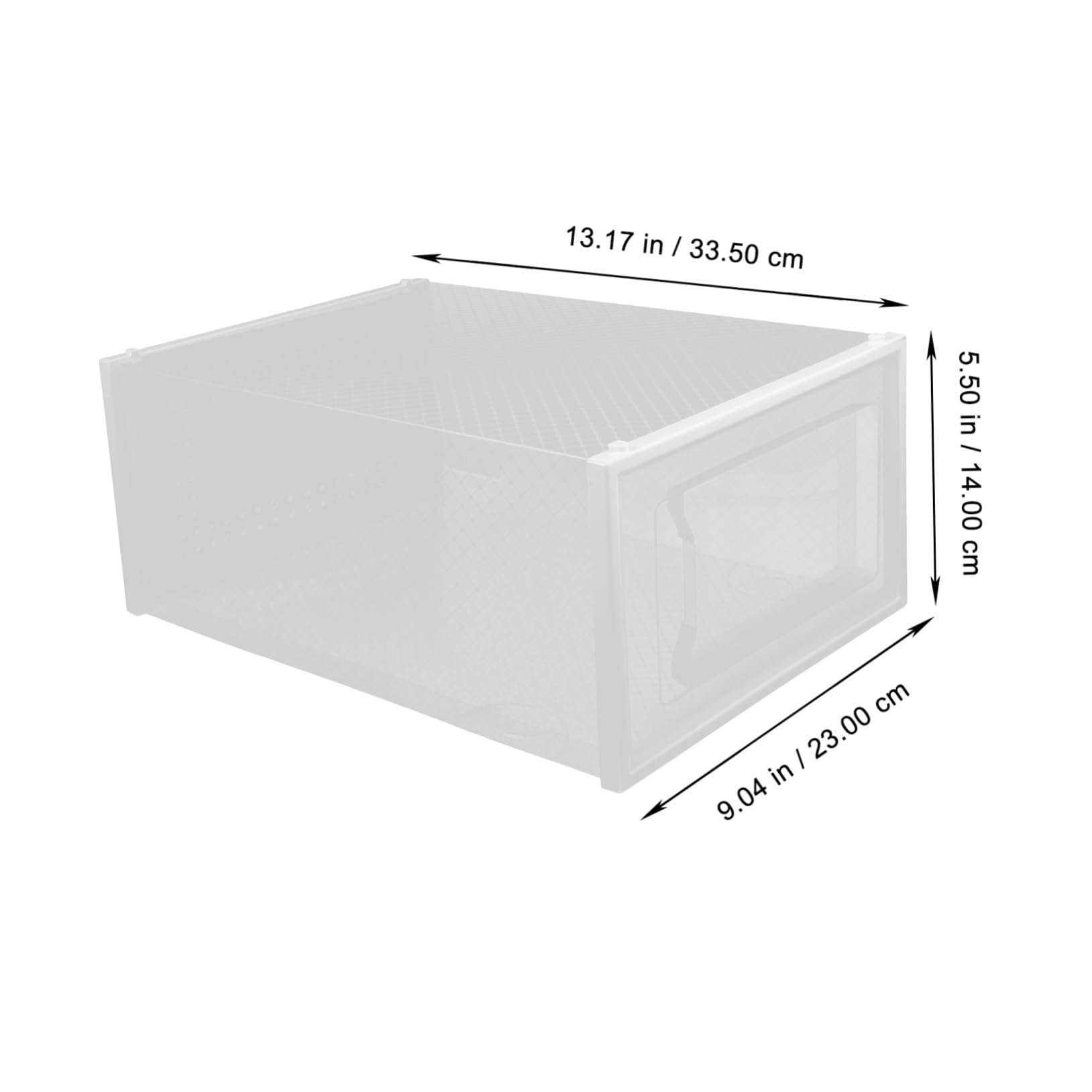 Ciieeo 6 Cajas caja de zapatos transparente cajas de zapatos del gabinete cajas de almacenamiento de cajas almacenaje cajas de almacenaje estantes para estantería