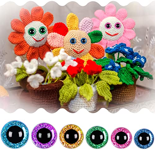 image for UPINS 180 Pieces 10-20 mm Large Safety Eyes and Nose with Washers for 