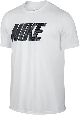 NIKE(ナイキ) DRI-FIT レジェンド メッシュ NIKE ブロック S/S Tシャツ 821838 100 ホワイト/ブラック 2XL