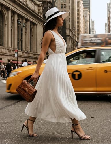 Image of Modatope Womens Sandals Square Open Toe Chunky High Heels Strappy Ankle Strap Sandals Comfort Dress Party Shoes