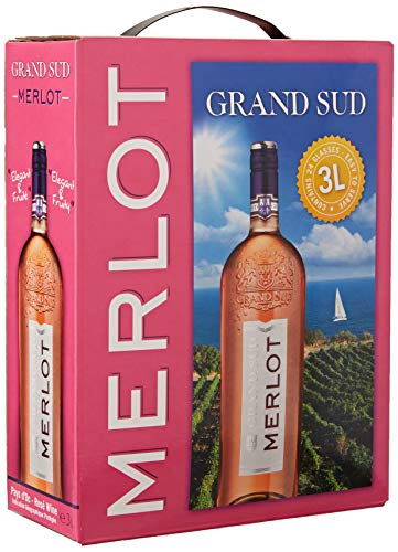 Grand Sud - Merlot Vin Rosé du Pays d'Oc, France - Bag in Box 3l (1 x 3 L) Cover