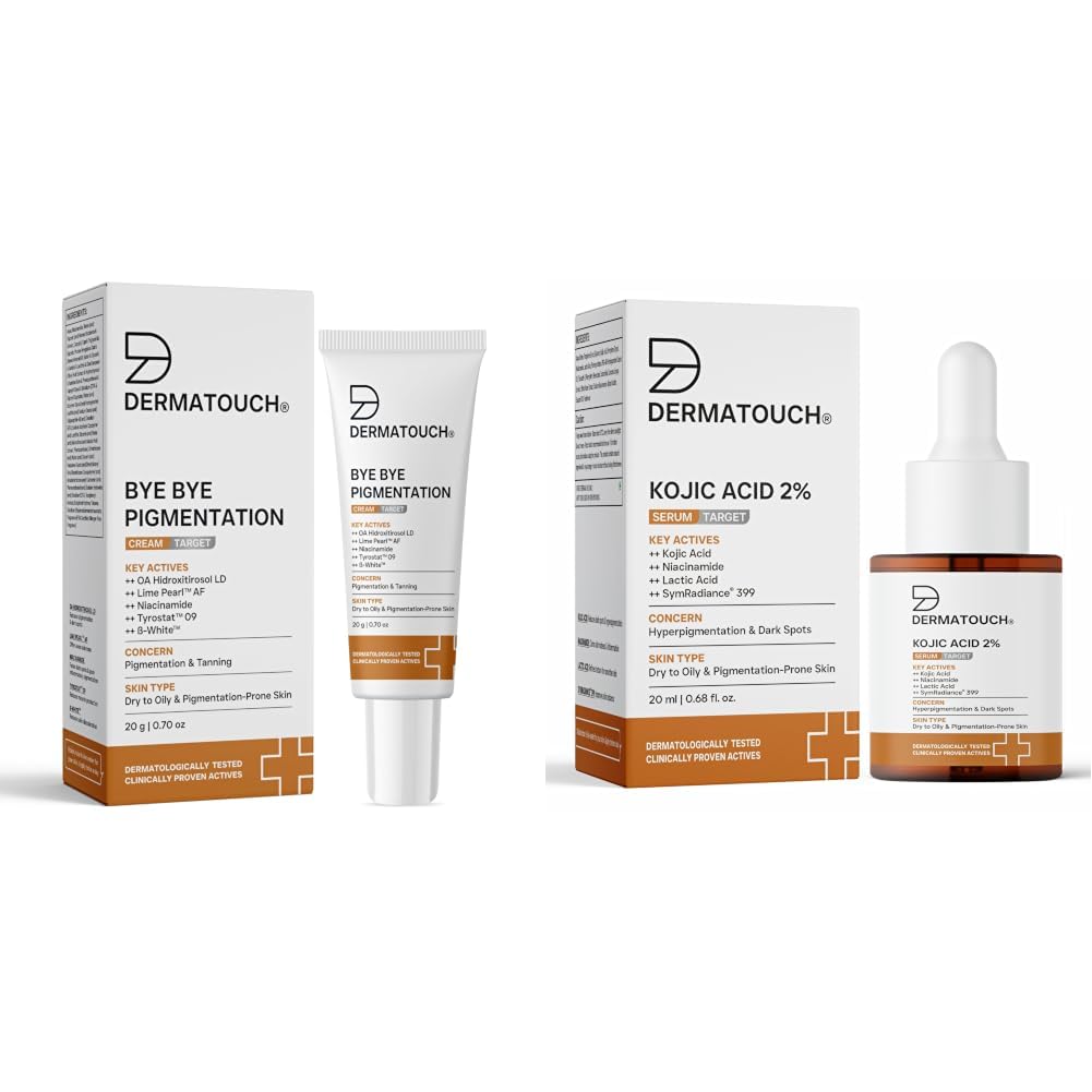 DERMATOUCH Bye Bye Pigmentation Cream 20g & Kojic Acid 2% Serum 20ml-image-41