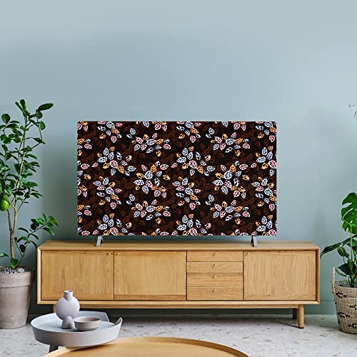 Image of Glassiano Marigold Dustproof Printed 50 inch LED TV Cover Screen Protector Compatible for All Models, Print 02