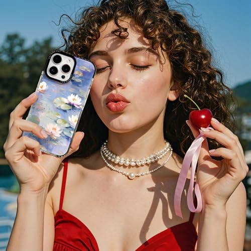 Coque iPhone 16 esthétique étang fleuri pour le quotidien - 4